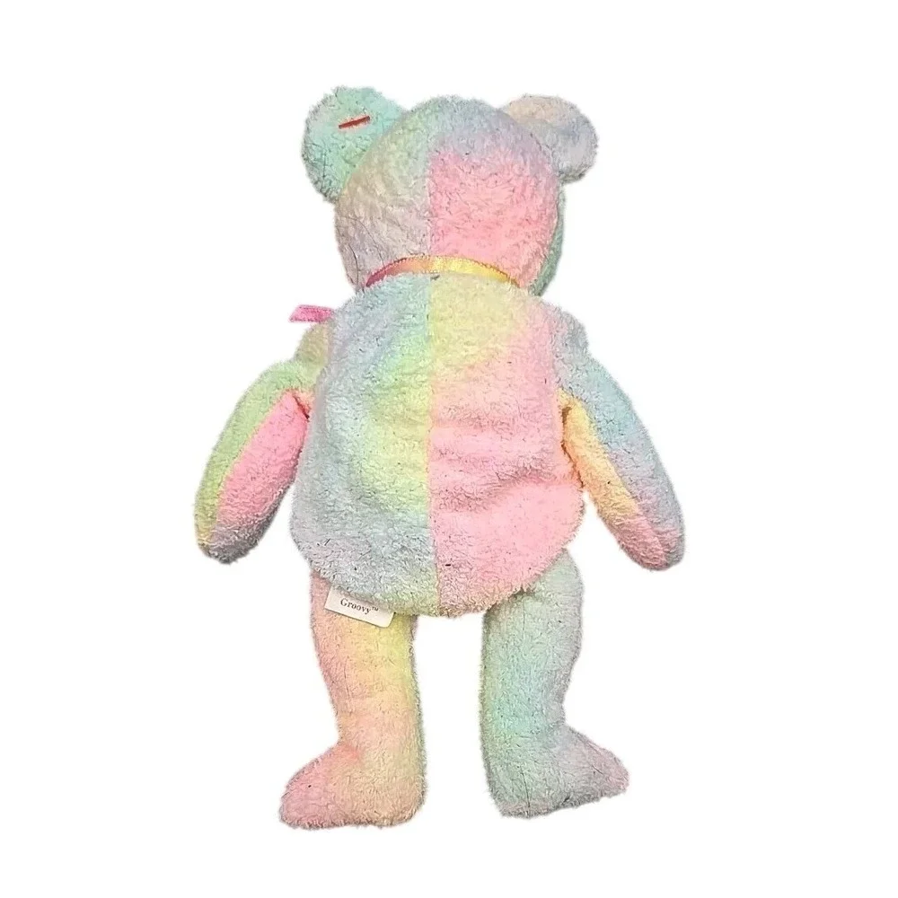 Ty Beanie Babies Bear Lot Blackie Groovy Magenta Heart 3pc Plush Set‎ Vintage